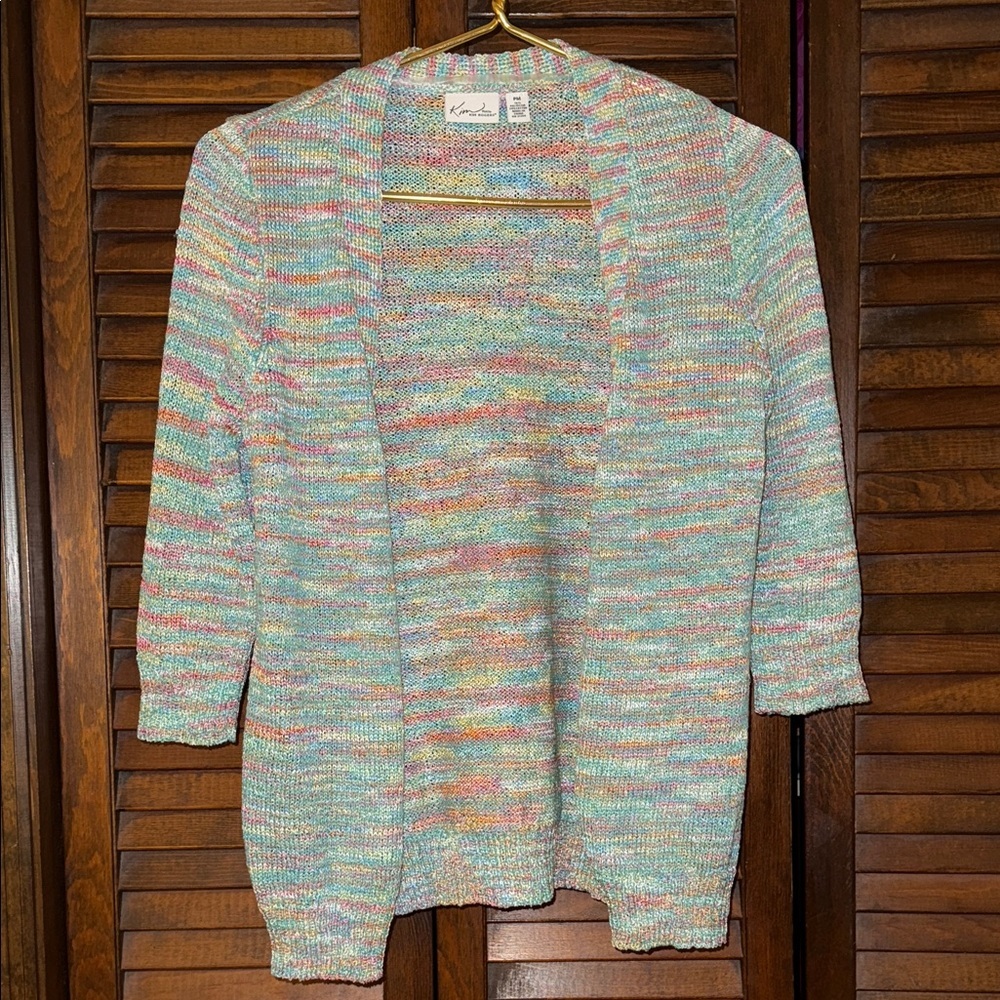 Kim Rogers Multicolor Petite Women’s Cardigan